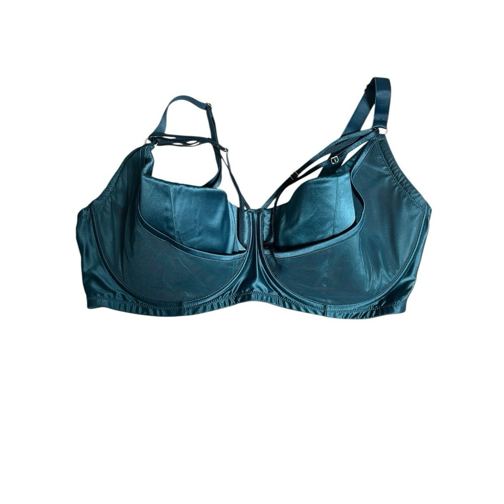 Playful Promises Felicity Hayward Teal harness Bra 40I Fetish Punk Whimsical
